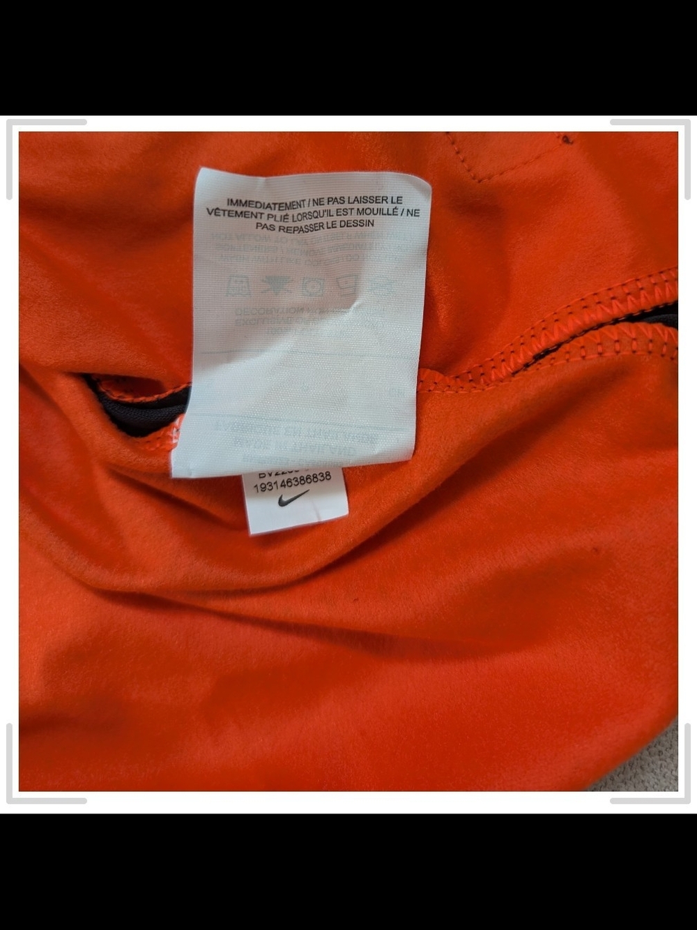 Nike Men’s Long Sleeve Chelsea Football Shirt - Black/Orange - Picture 5 of 6